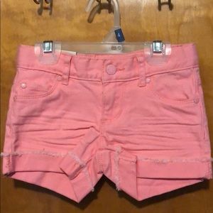 NWT - Little Girls, Joe Fresh, Pink Jean Shorts 4